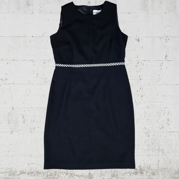 Vintage 90s Houndstooth Dress Jacket Set Danny & Nicole Dress Longline Blazer 4P - Picture 8 of 14